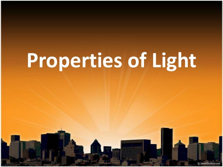 Properties of Light Practice