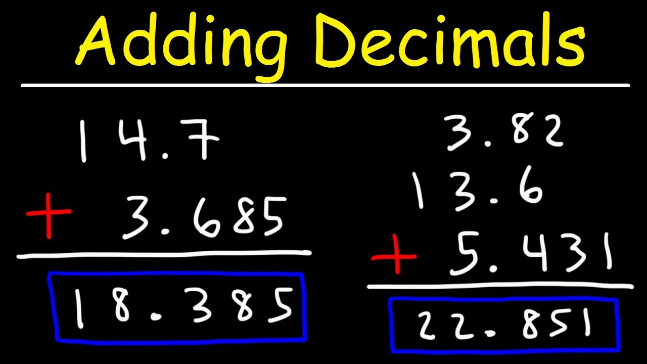 adding decimals