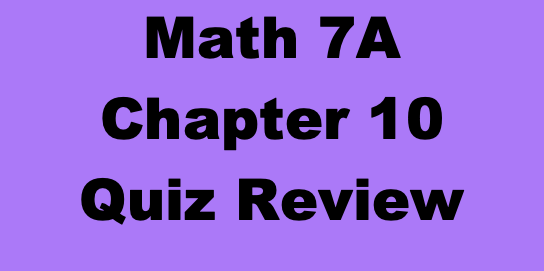 Shea Chapter 5 Flashcard Review (Math 7)