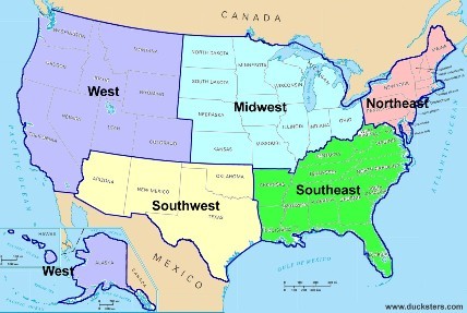 Regions of the United States Review