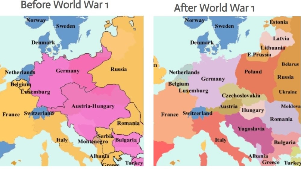 World War 1, 2 and the Cold War