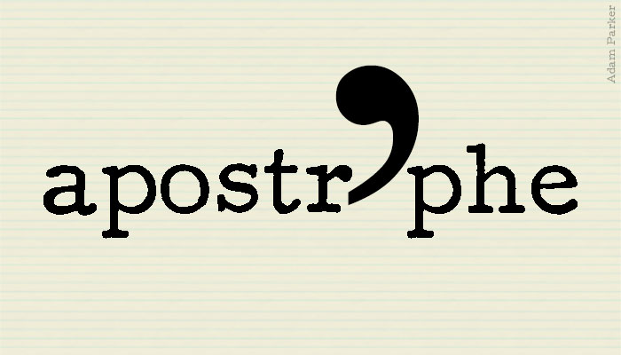Apostrophe to show date and time