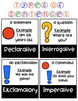 Identifying Sentence Types and Subjects