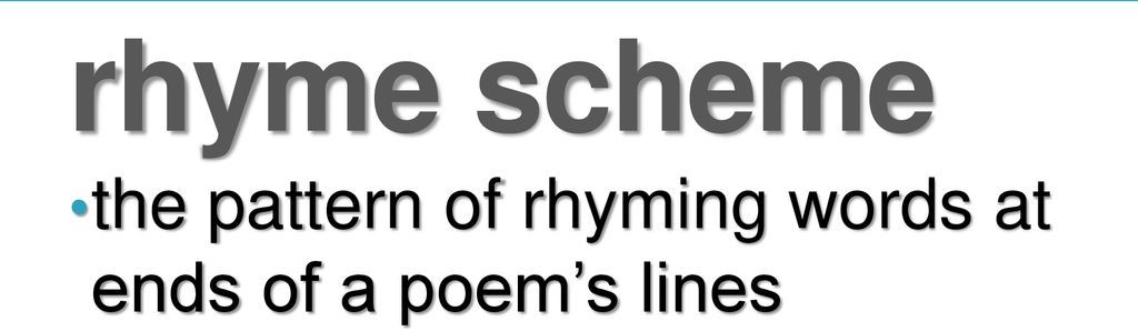 Understanding Poetry and Rhyme Schemes