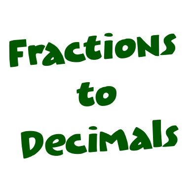 Converting Decimals & Fractions